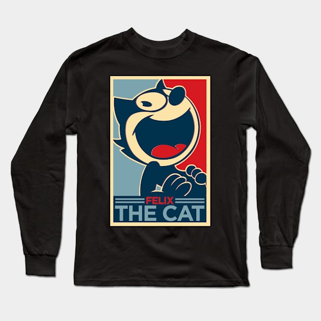 Felix The Cat Long Sleeve T-Shirt by dnacreativedesign